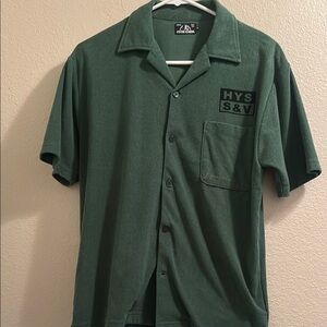 Hysteric Glamour Green Casual Button Down Shirt